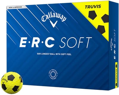 Callaway ERC Soft Truvis Golfballen 2025 - Geel - 12 Stuks