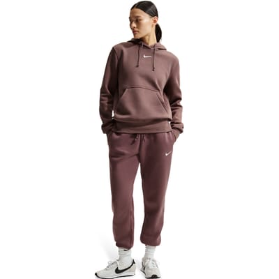 Nike Sportswear Broeken Dames - Paars - Maat 38 - Katoen Jersey