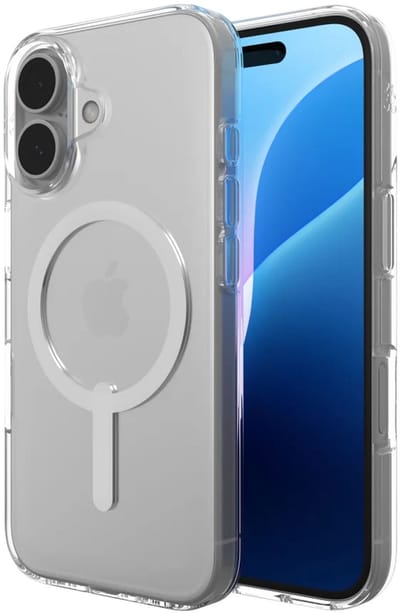 ZAGG Crystal Palace Lite Snap Hoesje Geschikt voor Apple iPhone 16 - Grafeen Back Cover - Compatibel met MagSafe - Transparant