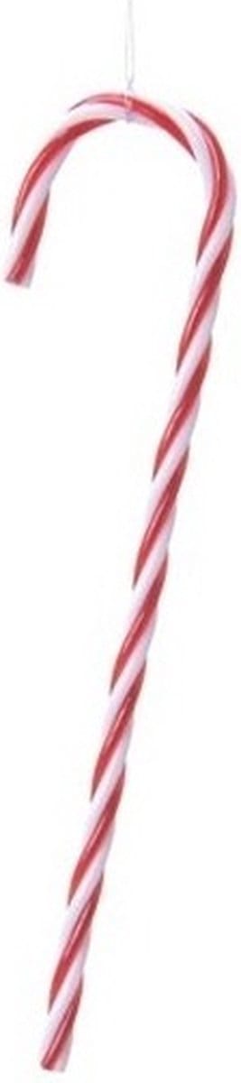 4x Kersthangers figuurtjes zuurstokken 15 cm - Zuurstokhangers - Zuurstok thema kerstboomhangers
