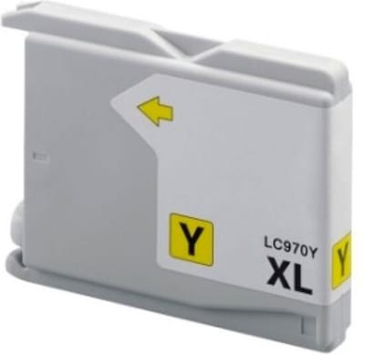LC-970 XL Geel - Huismerk inktcartridge compatible met Brother DCP 130C \ DCP 330C \ DCP 350C \ DCP 357C \ DCP 540CN \ DCP 560CN \ DCP 750CW \ DCP 770CW \ MFC 240C \ MFC 3360C \ MFC 440CN \ MFC 465CN \ MFC 5460CN \ MFC 5860CN \ MFC 660CN