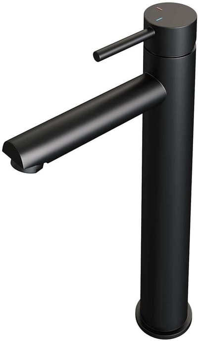 Brauer Black Edition Verhoogde Opbouw Wastafelmengkraan Model A Mat Zwart