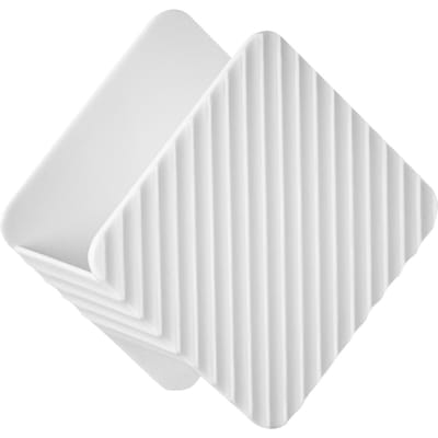 Afwasspons Houder Multifunctionele Opberg Afdruiprek voor Keukenspoelbak Plastic Afwas Schuurmiddel wit