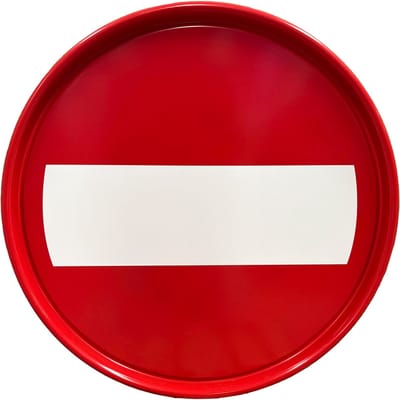 Barrelkings - Verkeersbord Verboden In Te Rijden - Metaal - Rood/Wit Rond - Ø57 cm - RVV C01 - Voor Buiten
