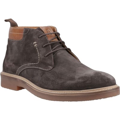 Hush Puppies Gideon Suède Heren Chocolade Enkellaarsjes