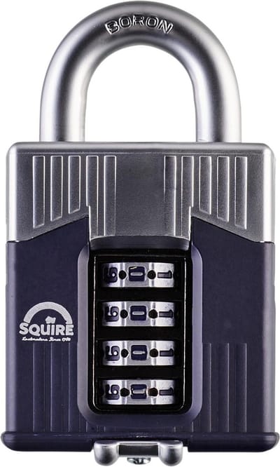 Squire Warrior Combi 55 - Cijferslot - Hangslot - Sterk slot met cijfercode - 4-cijferig - Weerbestendig - 55 mm