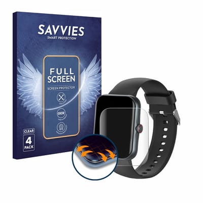 Savvies - Screenprotector voor Pthtechus S80K - Folie Beschermfolie transparant volledig dekking 4 Stuks