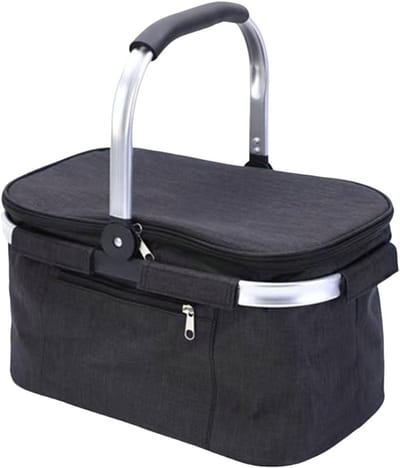 Grote waterdichte koelbox van 30 liter, geïsoleerde tas voor picknick, boodschappen en reizen met comfortabele handgrepen