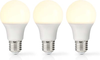 Nedis LED-Lamp E27 - A60 - 11 W - 1055 lm - 2700 - Warm Wit - Retrostijl - Frosted - 3 Stuks