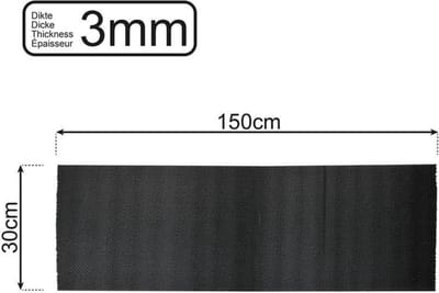 ProPlus Anti-slipmat - 150 x 30 cm - Op maat snijden - Zwart - 3 mm dikte