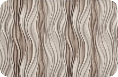 Badmat 60x40 cm - Antislip - Golven - 3D - Crème - Badmatten voor badkamer - Badkamermat - Douchemat - Badkamer mat