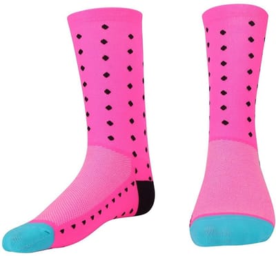 Dailygoods- Fietssokken Antibacterieel - Ademend Nylon - Comfortabele Pasvorm - Unisex - Geschikt voor Voetbal/Hardlopen/Fietsen - Sportsokken