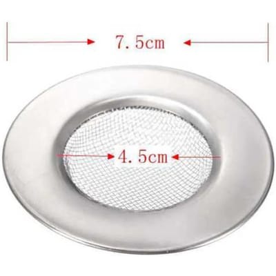RVS Badkuip Haarvanger Stop Douche Afvoer Gat Filter Sifon Keuken Metalen Spoelbak Zeef Vloerafvoer white