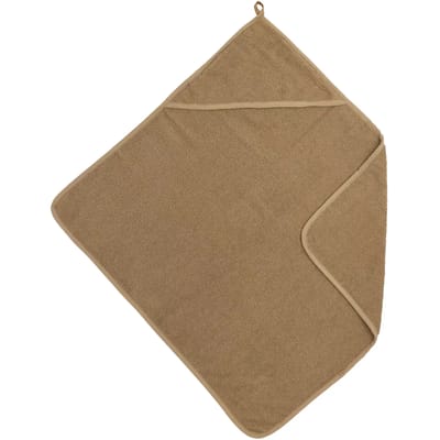 Meyco Baby Uni badcape - badstof - toffee - 75x75cm