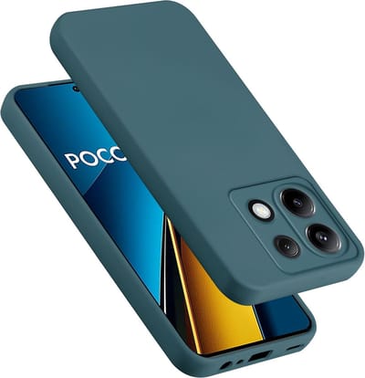 Cadorabo Hoesje geschikt voor Xiaomi Poco X6 in LIQUID GROEN - Beschermhoes gemaakt van flexibel TPU silicone Case Cover