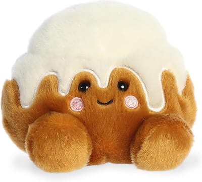 Pluche Knuffel in Kaneelbroodje Stijl - Zacht Knuffeldier voor Hand of Verzamelkast - 13 cm