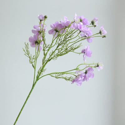 Viooltjes - paars - zijden bloemen - 3 stelen - onderhoudsvrij - 76 cm - kunstbloemen