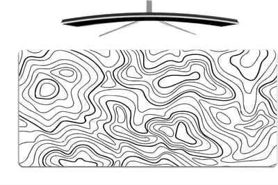 Grote Gaming Muismat 800 x 300 mm met Antislip Rubber Onderkant, Ideaal voor Computer en Toetsenbord, Wasbare en Duurzame Desk Pad met Gestikte Randen