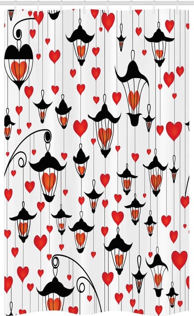 ABAKUHAUS – Valentijns douchegordijn – 120×180 cm, polyester, waterafstotend