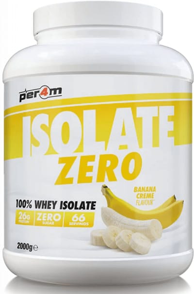 Per4m Whey Isolate Zero (2000g) Banana Creme - Eiwitten - Wei-eiwit isolaat