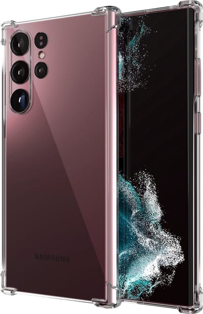 Hoesje geschikt voor Samsung S23 Ultra Transparant - shock proof siliconen - Extra Stevig