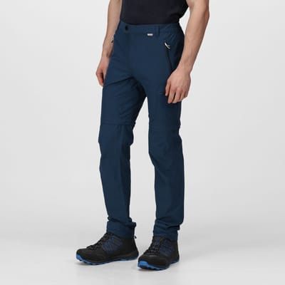 Regatta Heren Highton Zip Off Outdoorbroek Moonlight Denim Maat 54 38/32