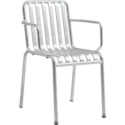 HAY - Palissade Arm Chair - verzinkt - zilver