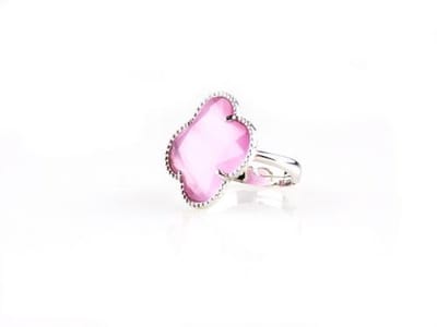 model Fiori ring in zilver roos