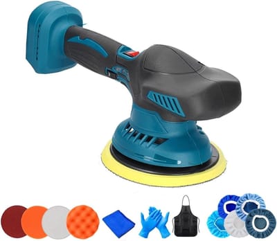 Draadloze Polijstmachine - Schuurmachine Waxer - Auto Onderhoud - 6 Snelheden Instelbaar - 6 Inch Plaat - Zwart