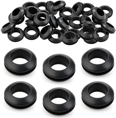Rubber Kabeldoorvoeren 6 mm, 80 Stuks voor Kabelbescherming, Ducts en Elektrische Installaties