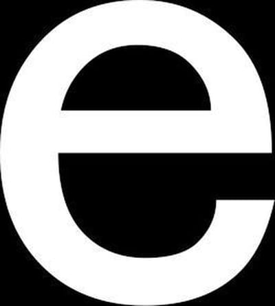 Huisnummer sticker - e - wit - 4 cm - plakcijfer - brievenbussticker – cijfersticker - plakletter