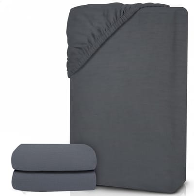 White-Label® Matrasovertrek 90x200 - Dekbedovertrek - Hoeslaken - Matrasbeschermer - Extra Zacht - Grijs