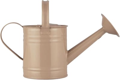 Gieter Metaal - Waterkan Schenktuit - Planten Water Geven - Vintage Landhuis Stijl - 08 Liter - Koraal Zand