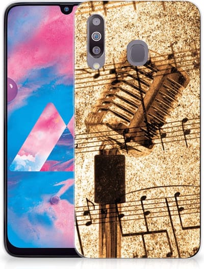 Samsung Galaxy M30 Siliconen Hoesje met foto Bladmuziek