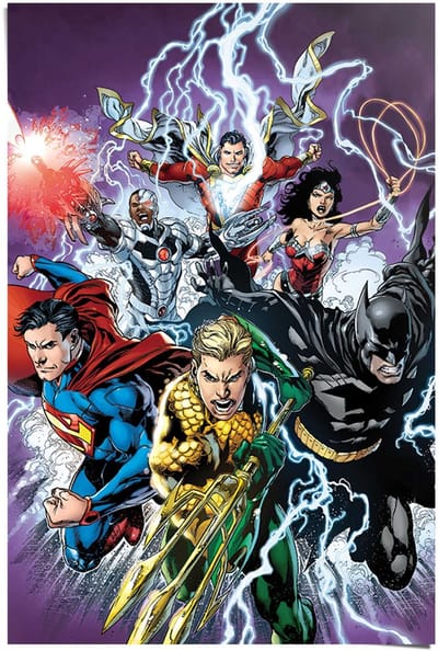 Poster Justice League - 91,5 x 61 - Papier - REINDERS