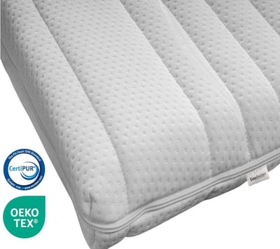 Easy Bedden Hotel Topper XL - 70x190 - HR45 Koudschuim - Hybrid - Stevig - Topdekmatras - circa 10 cm - Afritsbaar Wasbaar BAMBOO hoes -Topper Hotel XL - Anti Bacterieel - CertiPUR® en Oekotex gecertificeerd