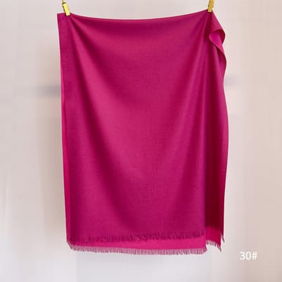 Winter Warm Kasjmier Dubbelzijdig Effen Kleur Sjaal Voor Vrouwen Verdikte Warme Sjaal Veelzijdige Zachte En Kleverige Sjaal One Size pink