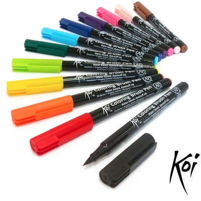 Sakura Koi Coloring Brush Pen set | 12 kleuren