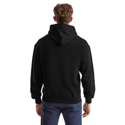 Fruit of the Loom katoenen herenhoodie (Zwart)