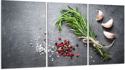 TMK ArtDeko - Serie Beschermende Glazen Plaat - 3x30x52 cm - Snijplank - Spatbescherming