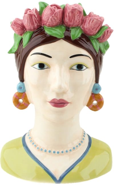 HomeBound by KY | Aardewerk vaas 'Vrouw tulpen' | vaas | 21,7x17,8x30cm