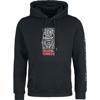 Iron Maiden Trui met capuchon - Axe Eddie - S tot XXL - voor Mannen - zwart