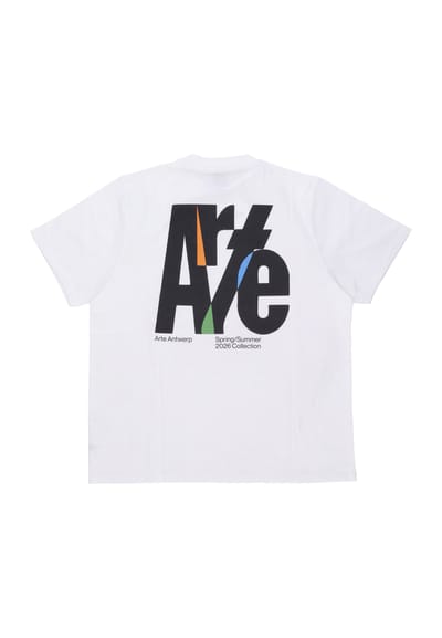 Mannen T-shirt Big Logo Back Tee White