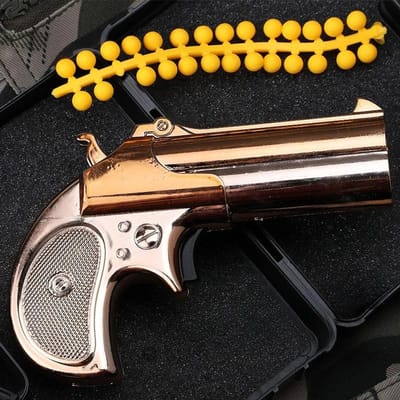 1:3 Mini Legering Speelgoedpistool Model MP7 M10 Revolver Pistool Speelgoed Zachte Kogel Kan Schieten Speelgoed Machinepistool white