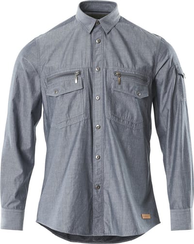 Mascot Crossover Overhemd 17304-325 - gewassen donkerblauw denim - 2XL