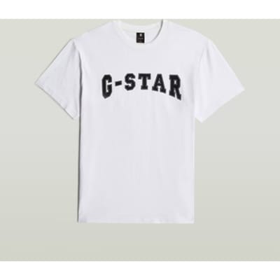 T-shirt Korte Mouw G-Star Raw D26840 C336 Felt Logo R T
