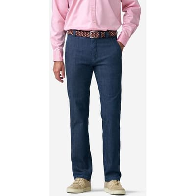 Meyer Jeans Bonn Ultralight 2-Way Stretch Organic Cotton Blend Denim Dark Blue Stone / male