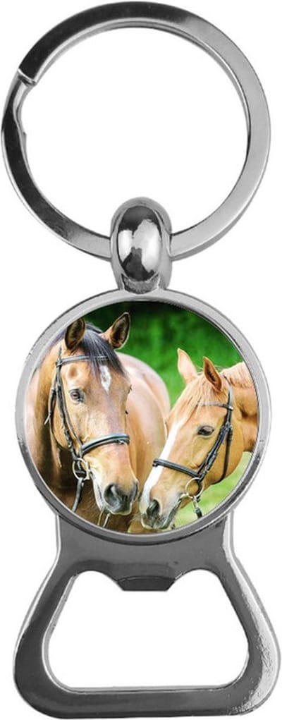 Bieropener Glas - Paarden
