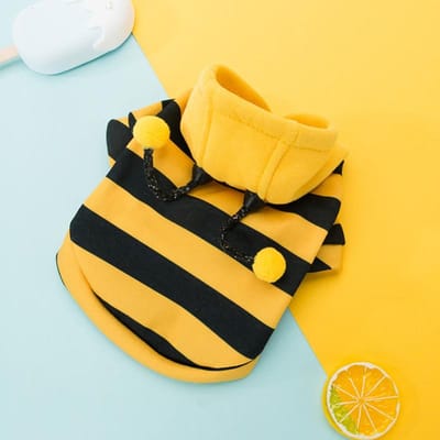 Schattige Huisdier Kostuum Trui Hondenkleding voor kleine honden katten Kat Hoodie Bij Huisdieren Puppy Jas Kleding Outfit Fleece chihuahua teddy S