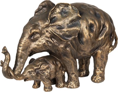 Clayre & Eef Decoratie Beeld 6PR2625 38*15*24 cm - Bruin Kunststof  Decoratief Figuur  Decoratieve Accessoires  Woonaccessoires